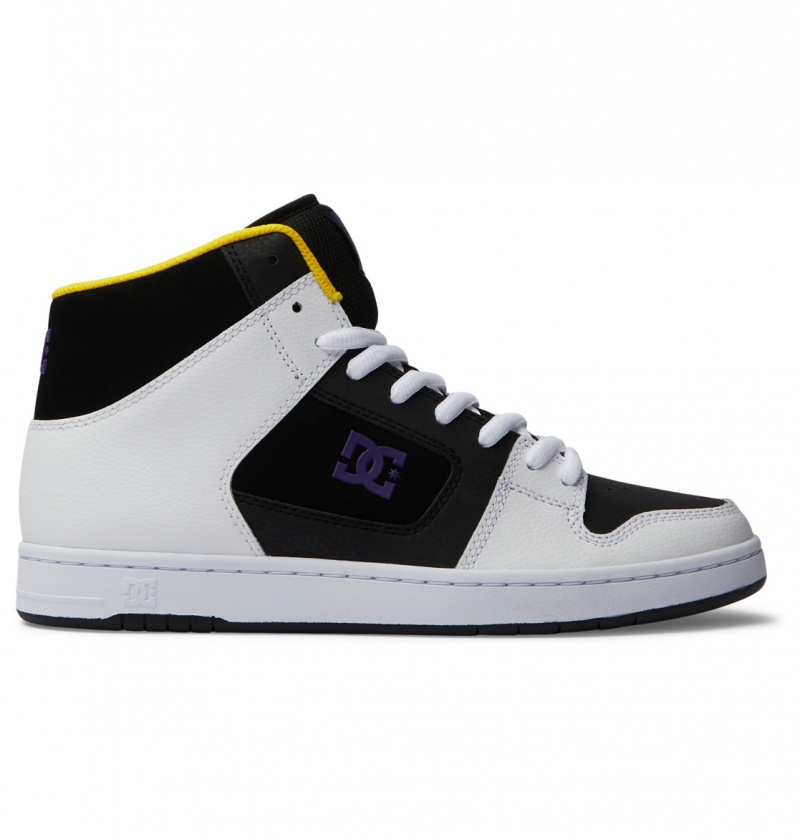 Basket DC Manteca 4 HI Shoes Noir Blanche Violette Homme | DXB-6729100