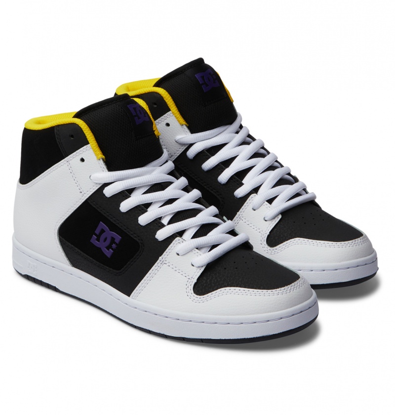 Basket DC Manteca 4 HI Shoes Noir Blanche Violette Homme | DXB-6729100