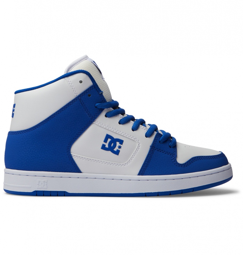 Basket DC Manteca 4 HI Shoes Bleu Bleu Blanche Homme | HEA-4470608