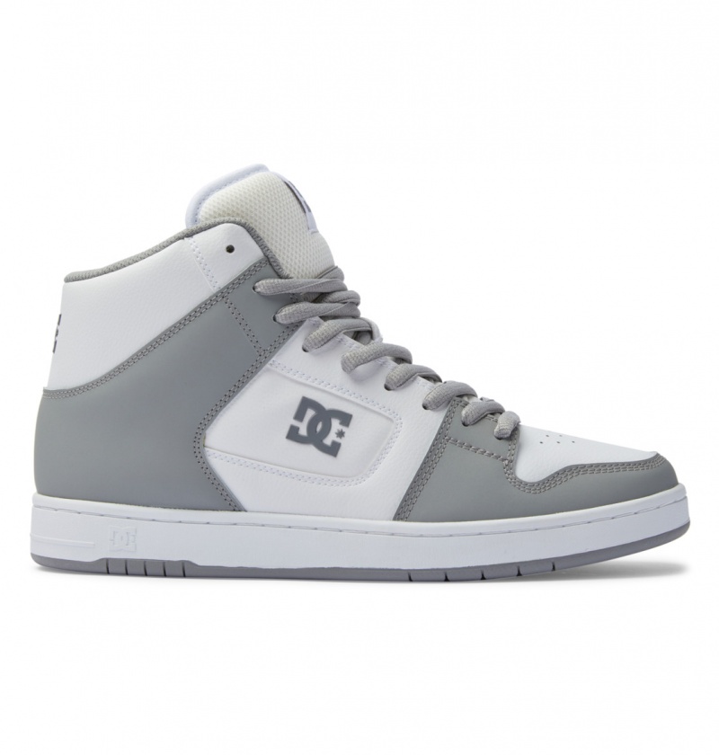 Basket DC Manteca 4 HI Shoes Blanche Grise Homme | RHR-9435697