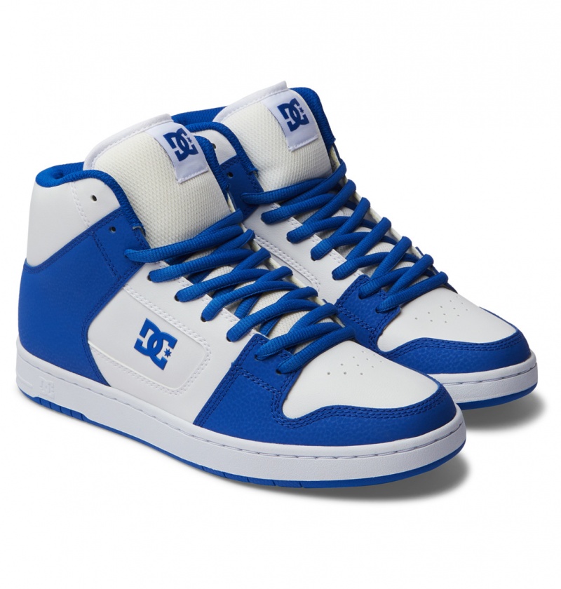 Basket DC Manteca 4 HI Shoes Bleu Bleu Blanche Homme | HEA-4470608