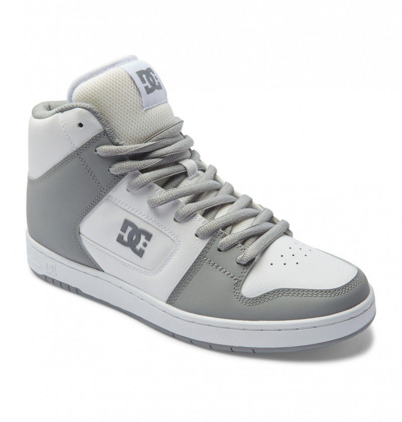 Basket DC Manteca 4 HI Shoes Blanche Grise Homme | RHR-9435697