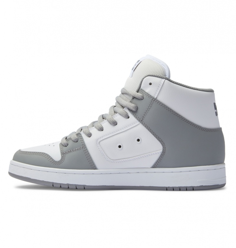 Basket DC Manteca 4 HI Shoes Blanche Grise Homme | RHR-9435697