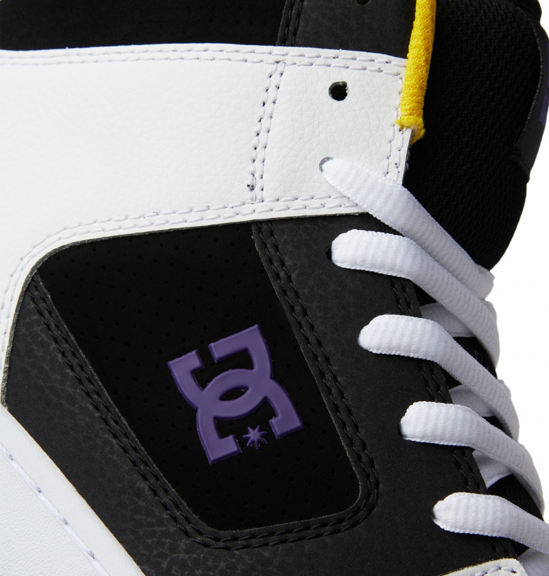 Basket DC Manteca 4 HI Shoes Noir Blanche Violette Homme | DXB-6729100