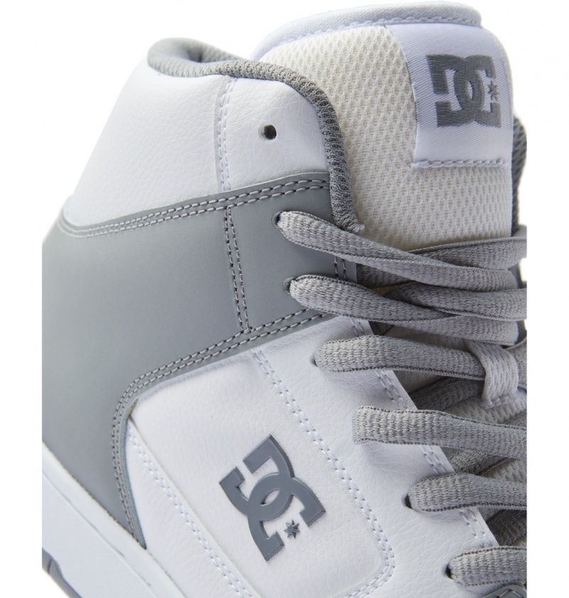 Basket DC Manteca 4 HI Shoes Blanche Grise Homme | RHR-9435697