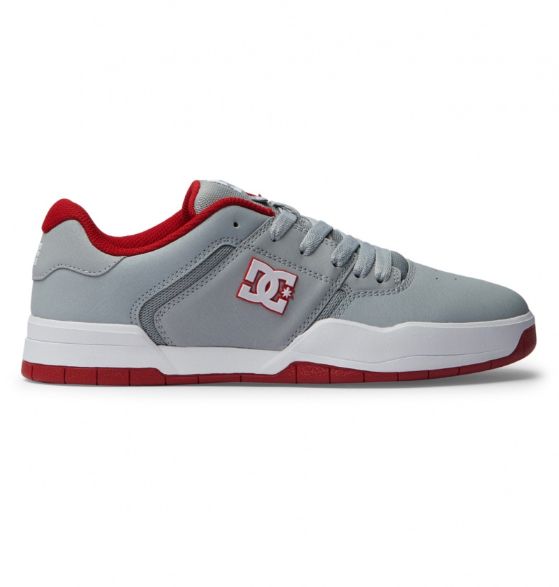 Basket DC Central Shoes Grise Rouge Homme | JSD-3196268