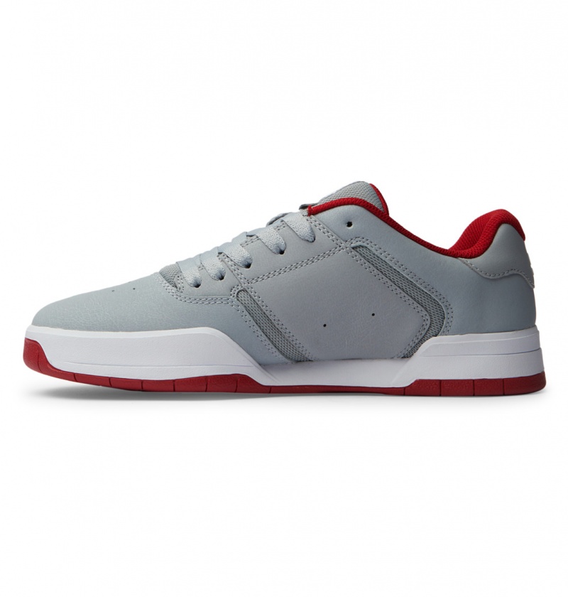 Basket DC Central Shoes Grise Rouge Homme | JSD-3196268