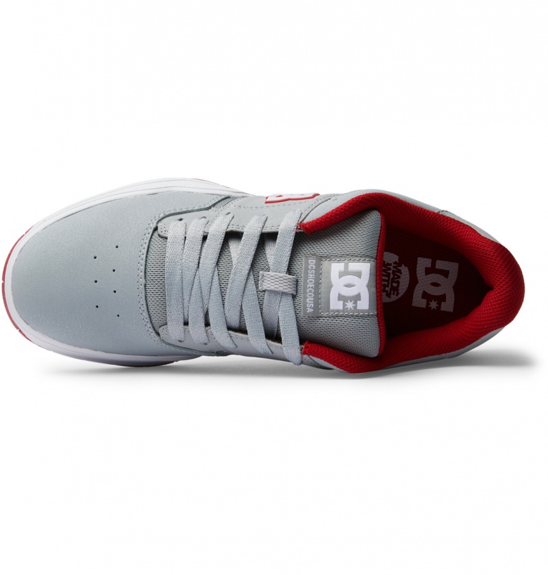 Basket DC Central Shoes Grise Rouge Homme | JSD-3196268