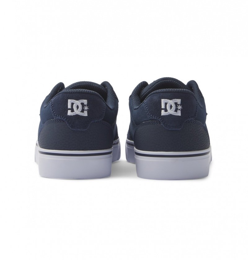 Basket DC Anvil Shoes Bleu Marine Blanche Homme | CST-8191061