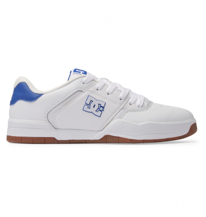 Basket DC Central Shoes Blanche Bleu Homme | PRV-4308455