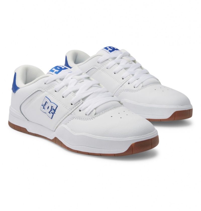 Basket DC Central Shoes Blanche Bleu Homme | PRV-4308455