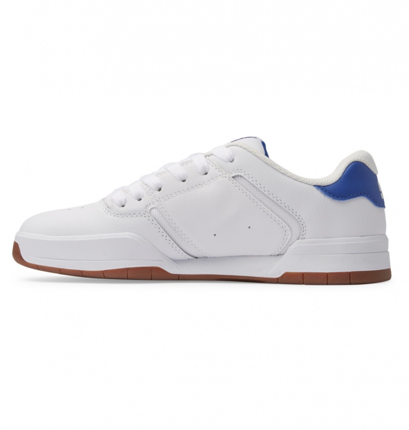 Basket DC Central Shoes Blanche Bleu Homme | PRV-4308455