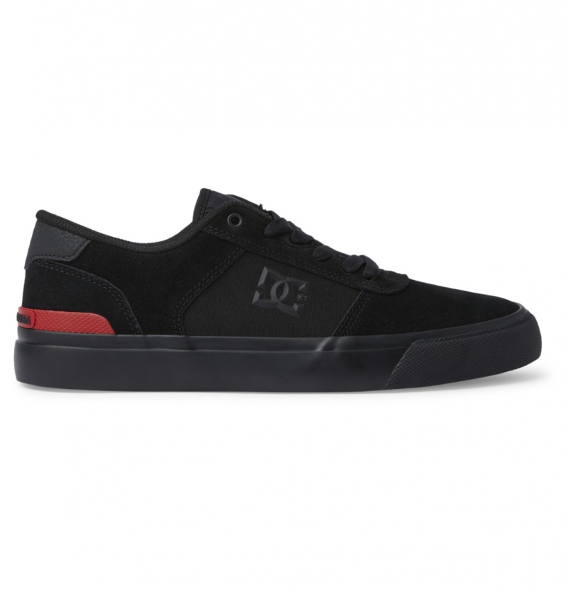 Chaussure Skate DC Teknic S Noir Noir Rouge Homme | QYW-2876679