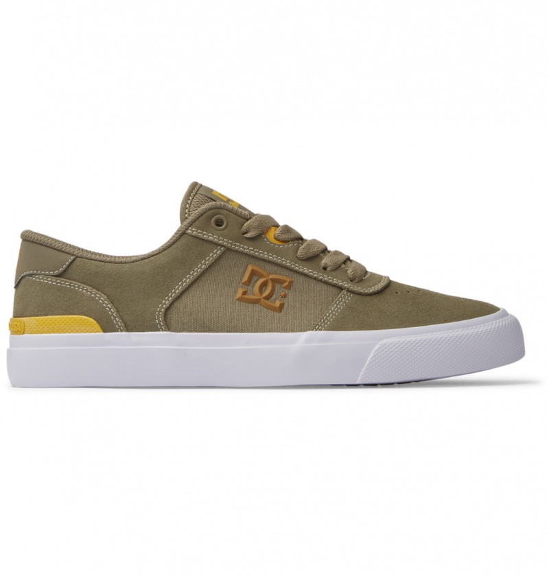 Chaussure Skate DC Teknic S Vert Olive Homme | WVN-5924500