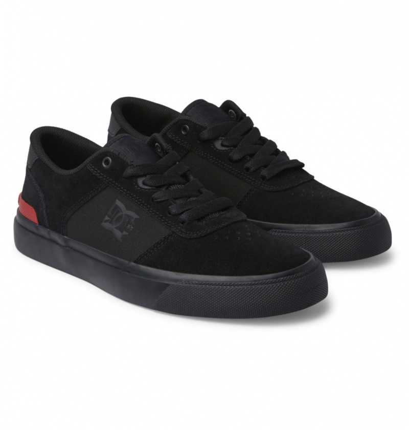 Chaussure Skate DC Teknic S Noir Noir Rouge Homme | QYW-2876679