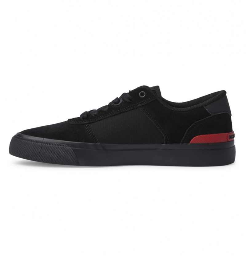 Chaussure Skate DC Teknic S Noir Noir Rouge Homme | QYW-2876679