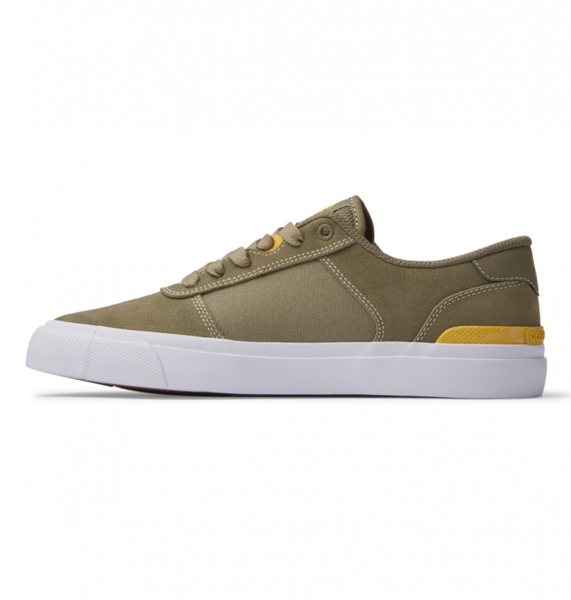 Chaussure Skate DC Teknic S Vert Olive Homme | WVN-5924500