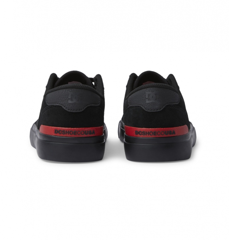 Chaussure Skate DC Teknic S Noir Noir Rouge Homme | QYW-2876679