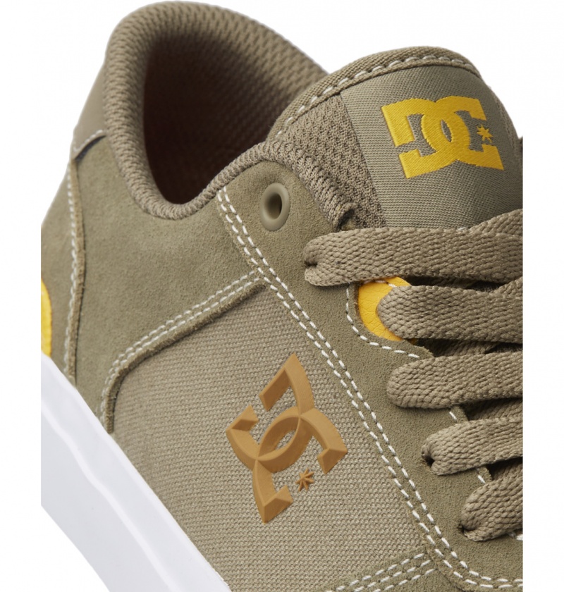 Chaussure Skate DC Teknic S Vert Olive Homme | WVN-5924500