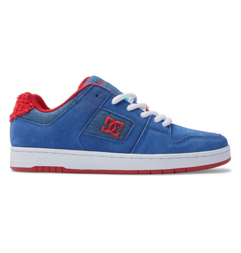 Chaussure Skate DC Manteca 4 Bleu Rouge Homme | XXG-3911471