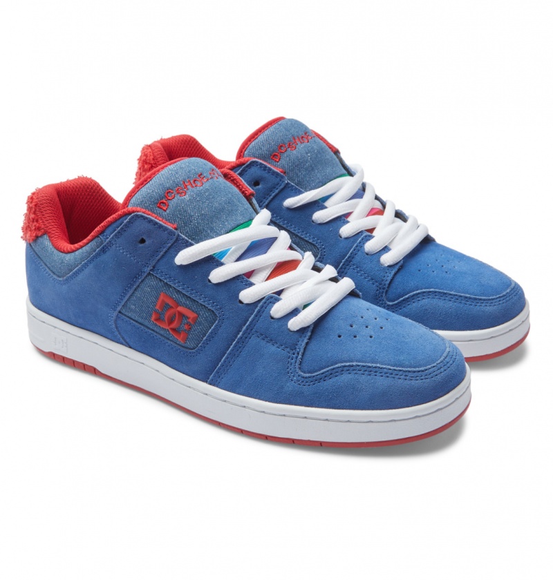 Chaussure Skate DC Manteca 4 Bleu Rouge Homme | XXG-3911471