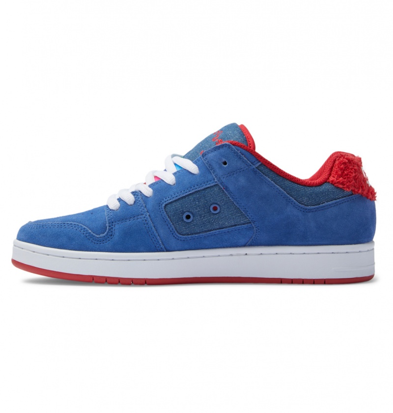 Chaussure Skate DC Manteca 4 Bleu Rouge Homme | XXG-3911471