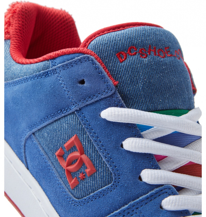 Chaussure Skate DC Manteca 4 Bleu Rouge Homme | XXG-3911471