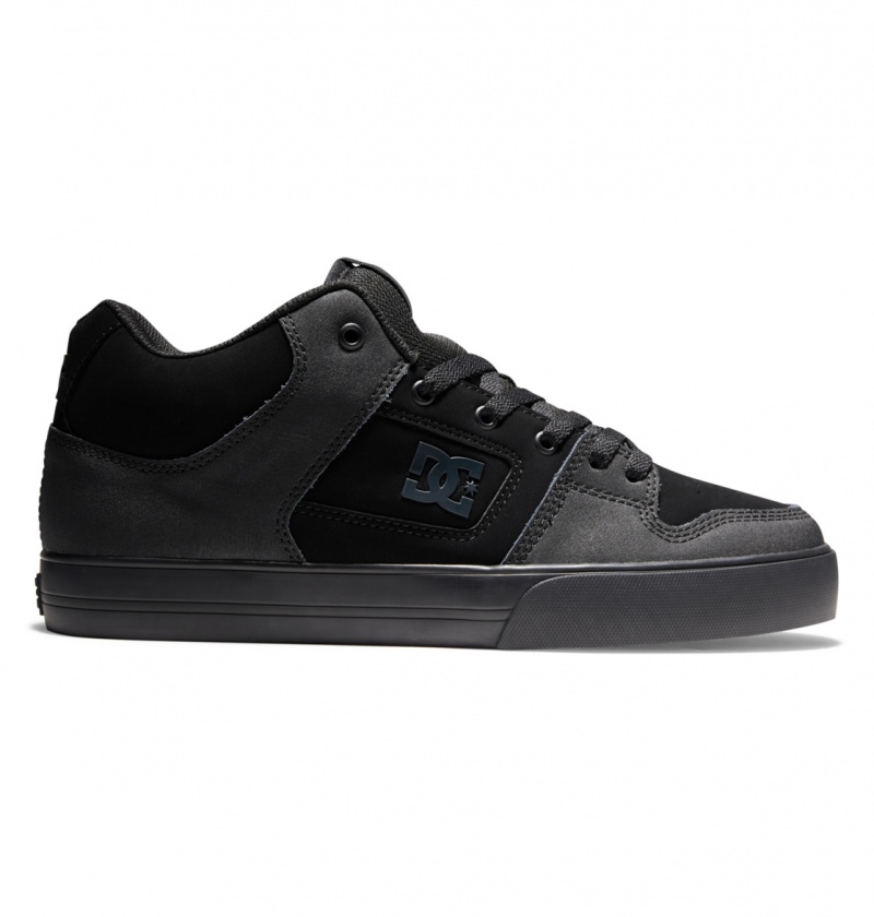 Basket DC Pure MID Mid-Top Shoes Noir Noir Homme | DKN-6583302