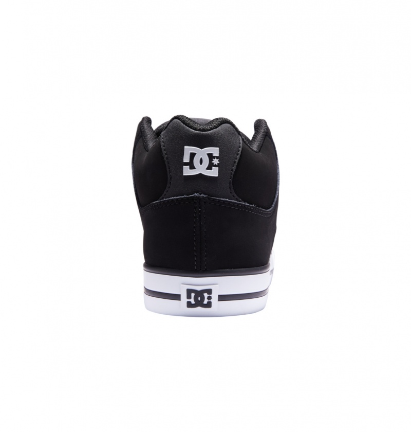 Basket DC Pure MID Mid-Top Shoes Noir Blanche Homme | WKN-6405220