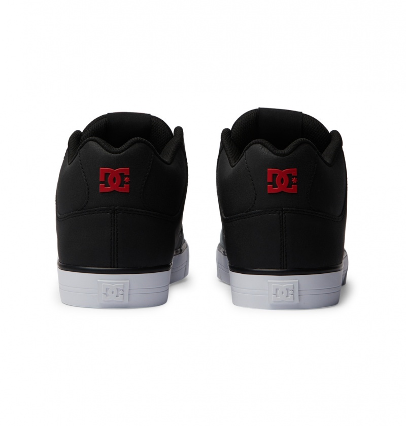 Basket DC Pure MID Mid-Top Shoes Noir Grise Grise Homme | OAZ-6709497