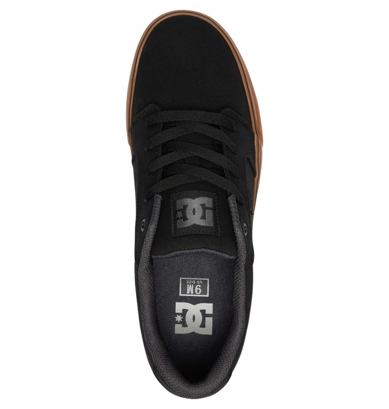 Basket DC Anvil Tela Shoes Noir Homme | YCG-7148577