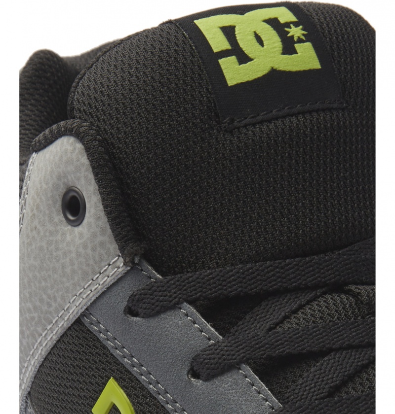 Basket DC Pure MID Mid-Top Shoes Noir Grise Vert Homme | WSY-9123772