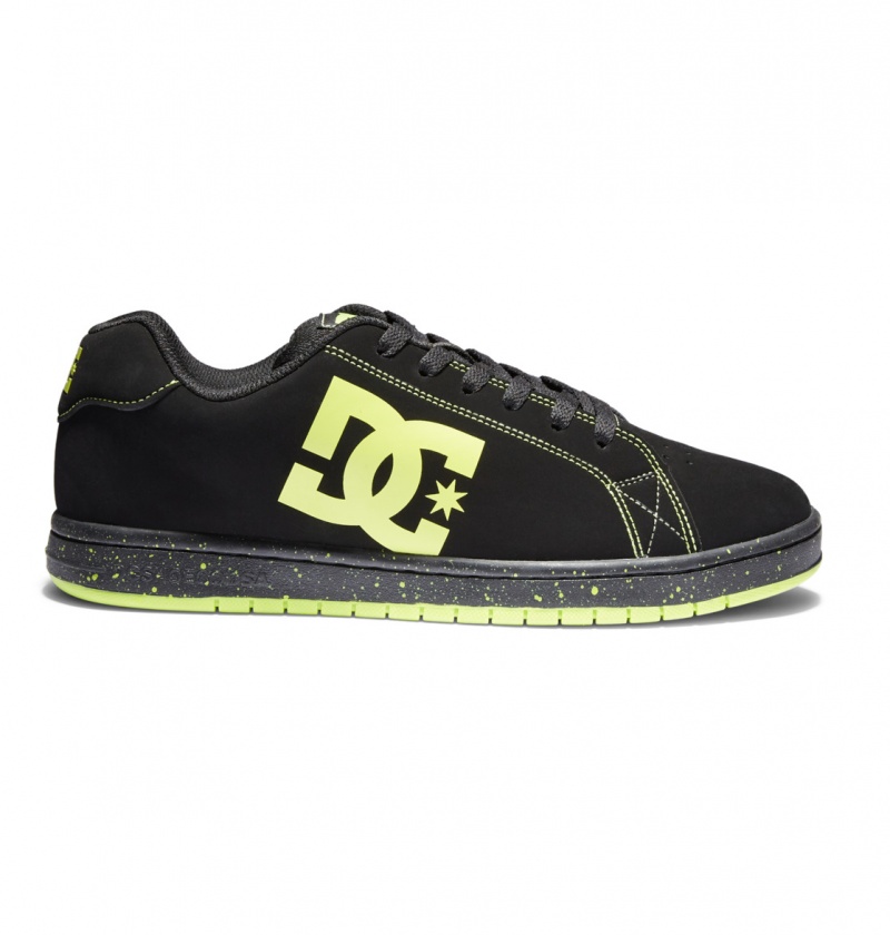 Basket DC Gaveler Shoes Noir Vert Clair Homme | GVT-8975197