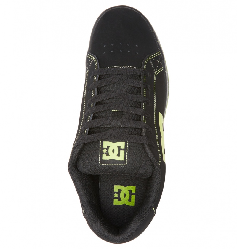 Basket DC Gaveler Shoes Noir Vert Clair Homme | GVT-8975197