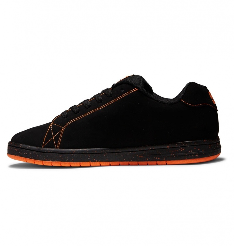 Basket DC Gaveler Shoes Noir Orange Homme | ZTD-1221256