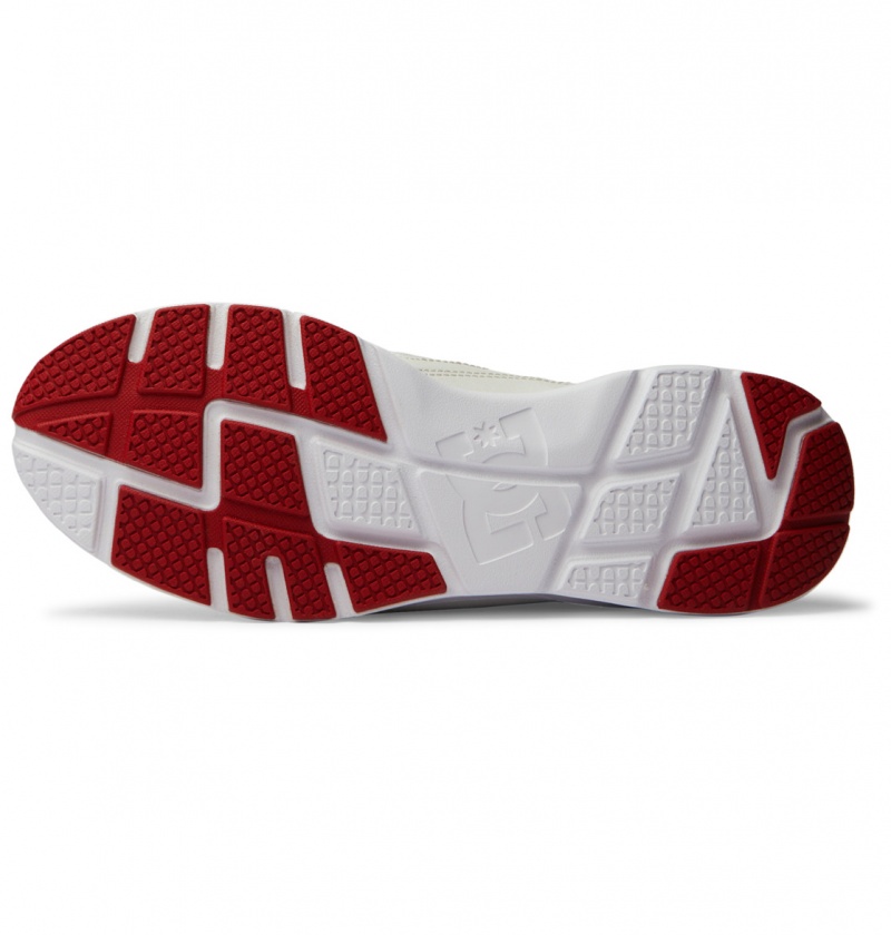 Basket DC Skyline Legere Shoes Blanche Rouge Homme | VYU-6534780