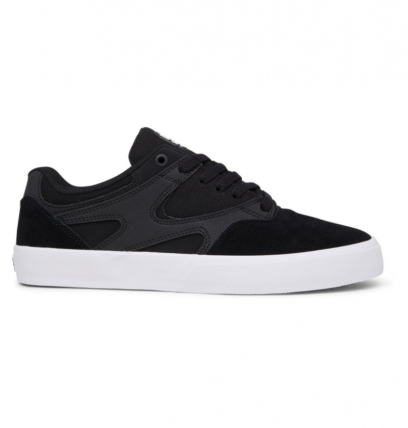 Basket DC Kalis Vulc Shoes Noir Blanche Homme | OOT-7851876