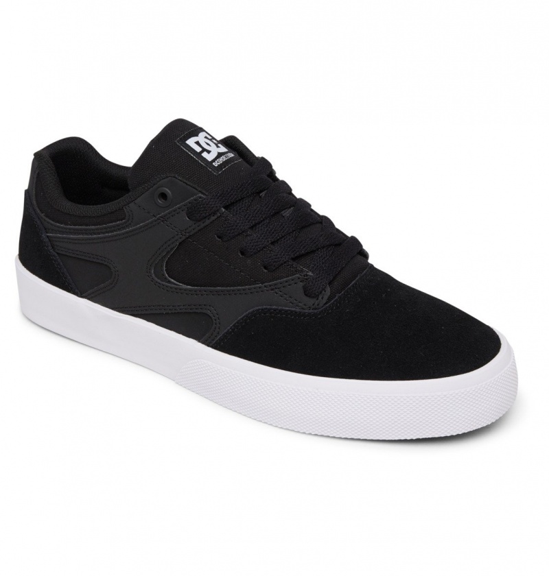 Basket DC Kalis Vulc Shoes Noir Blanche Homme | OOT-7851876