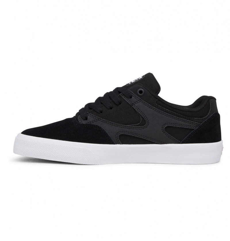 Basket DC Kalis Vulc Shoes Noir Blanche Homme | OOT-7851876