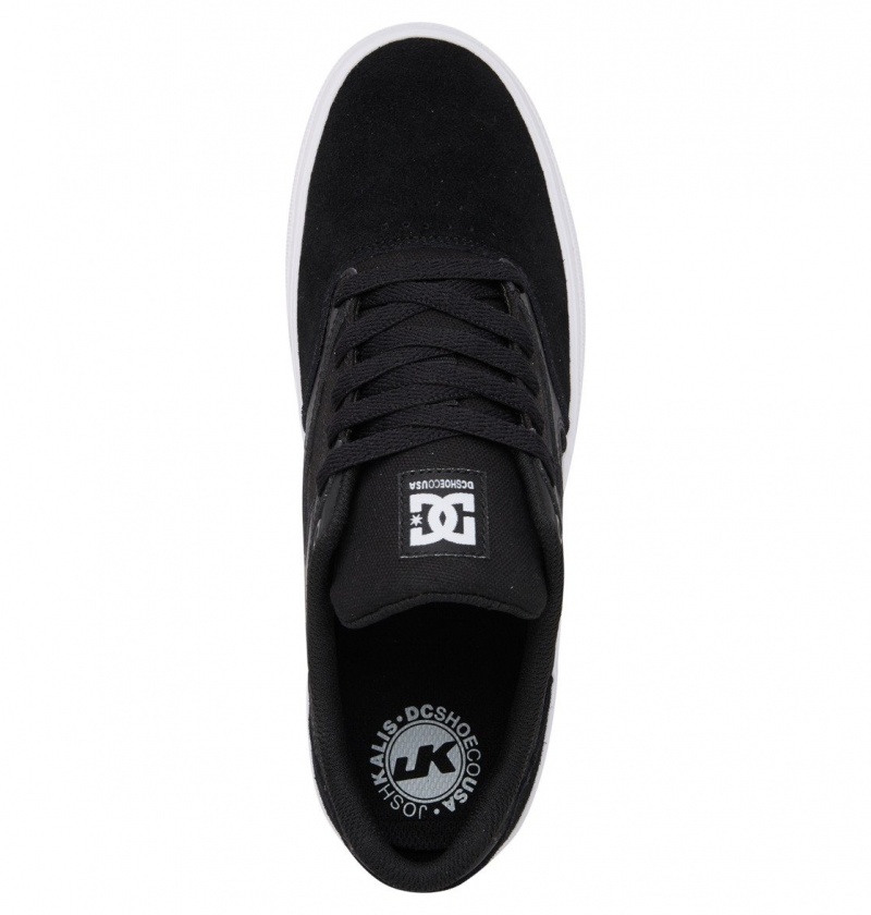 Basket DC Kalis Vulc Shoes Noir Blanche Homme | OOT-7851876