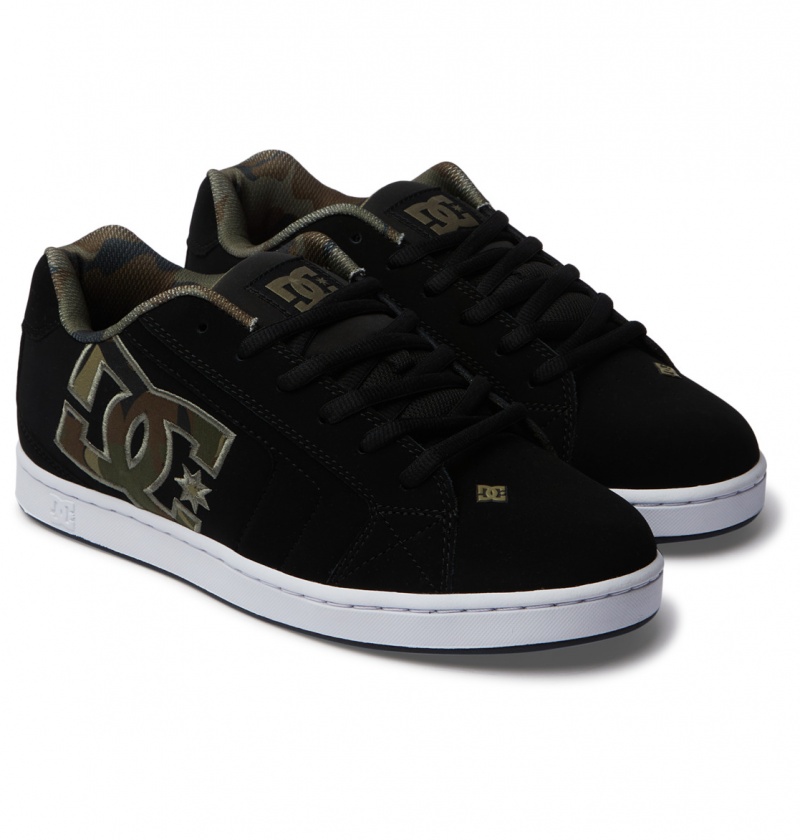 Basket DC Net Shoes Noir Vert Noir Homme | PAE-0411877