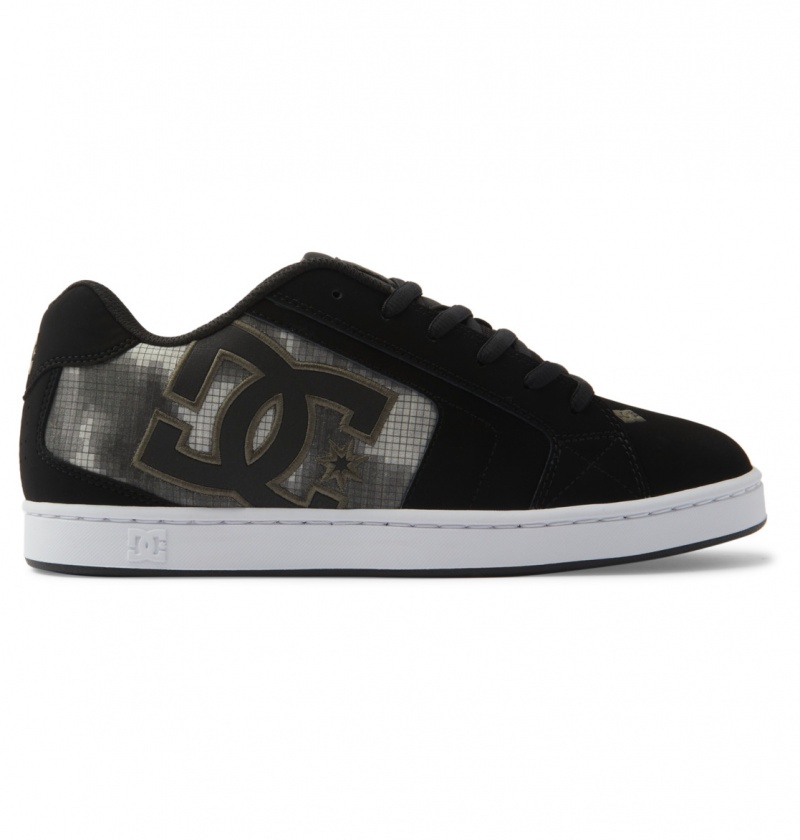 Basket DC Net Shoes Noir Vert Homme | YBT-3799877