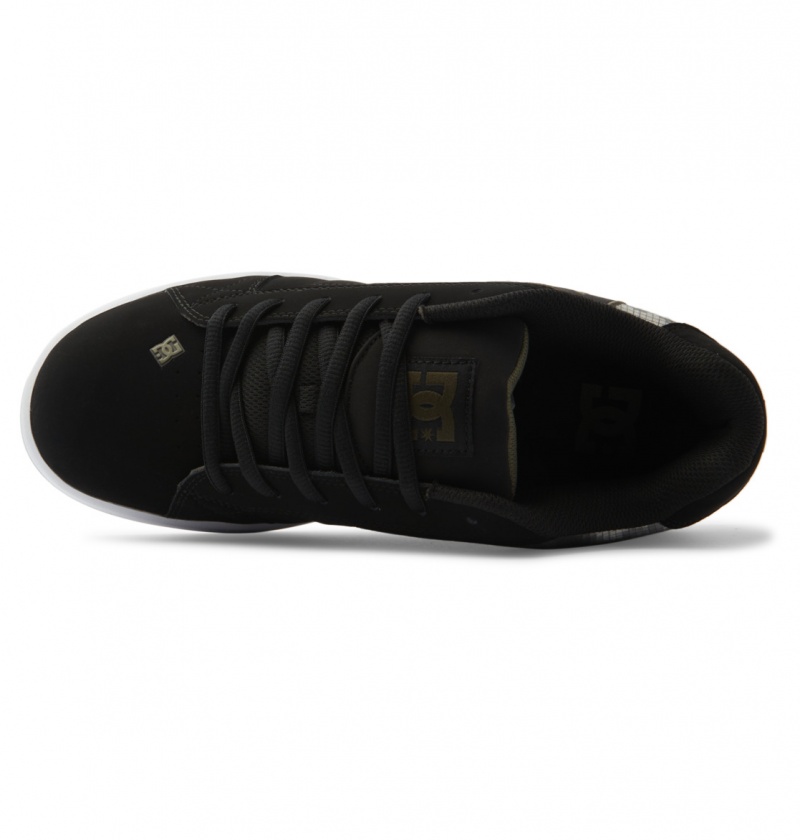 Basket DC Net Shoes Noir Vert Homme | YBT-3799877