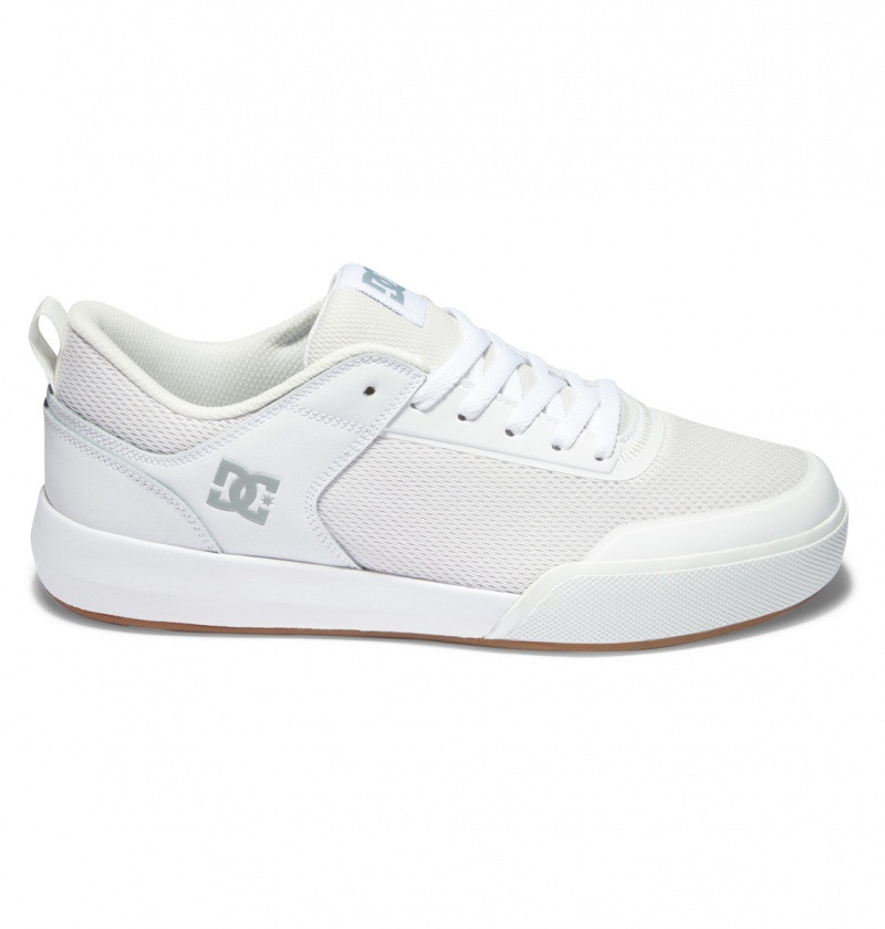 Basket DC Transit Shoes Blanche Homme | PHQ-6492727