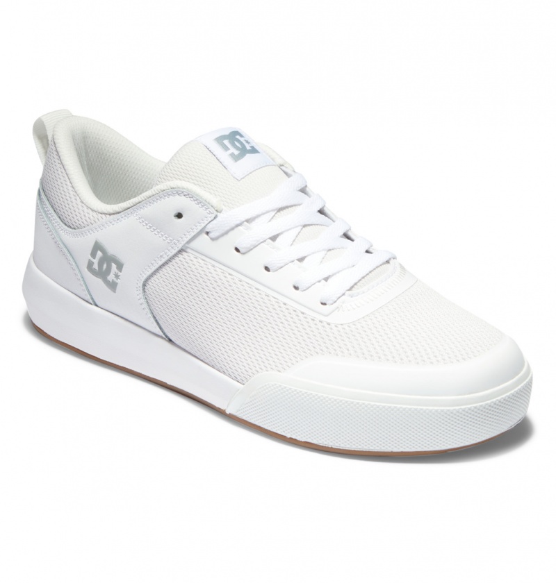 Basket DC Transit Shoes Blanche Homme | PHQ-6492727