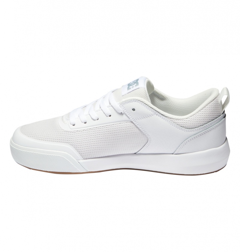 Basket DC Transit Shoes Blanche Homme | PHQ-6492727