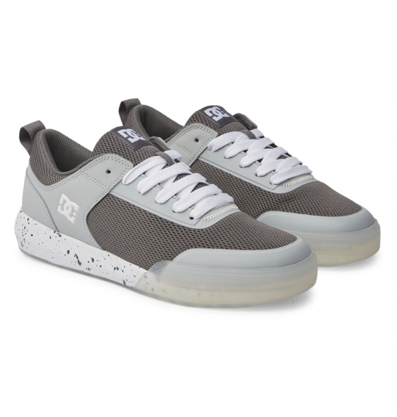 Basket DC Transit Shoes Grise Bleu Homme | DFR-2148065