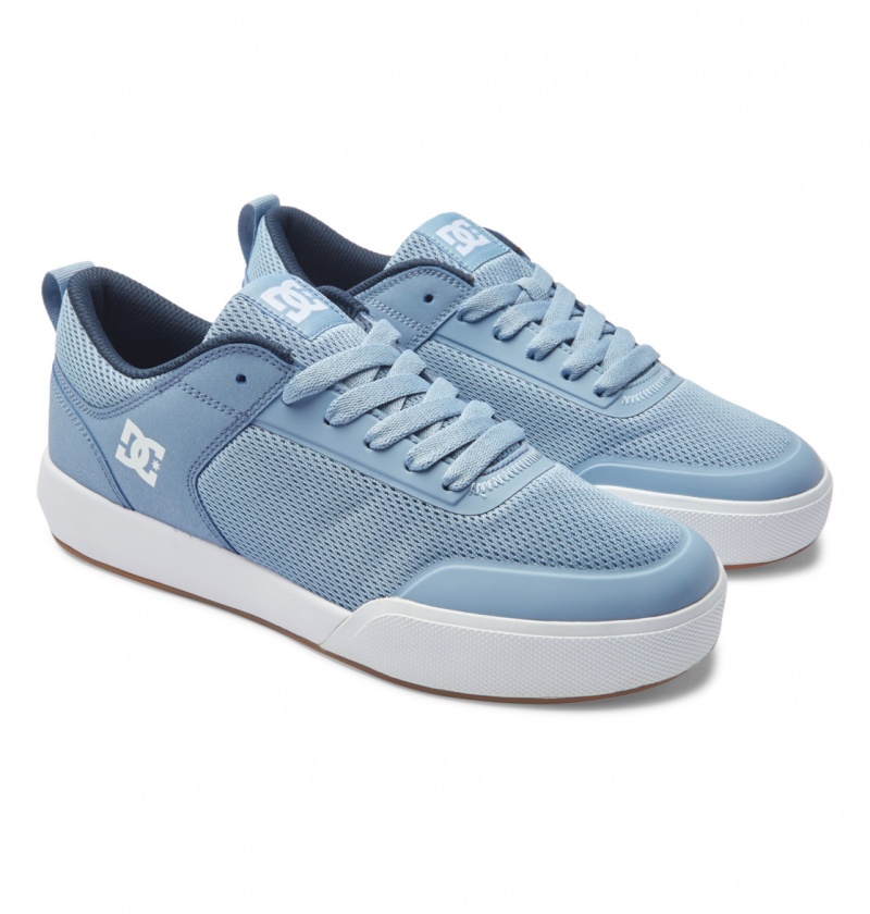 Basket DC Transit Shoes Bleu Clair Homme | SWP-7179769