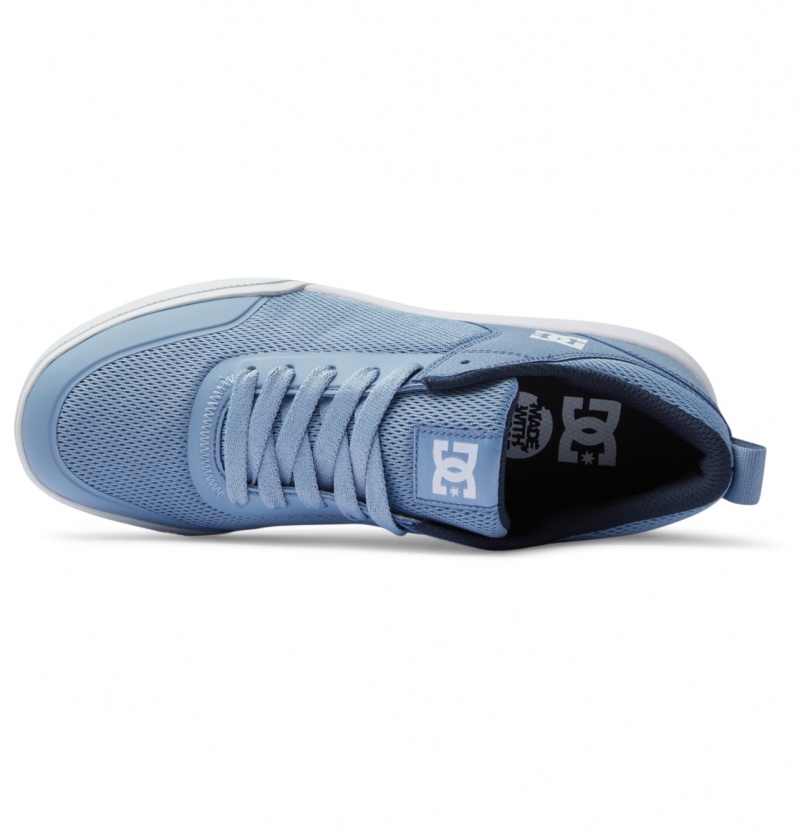 Basket DC Transit Shoes Bleu Clair Homme | SWP-7179769