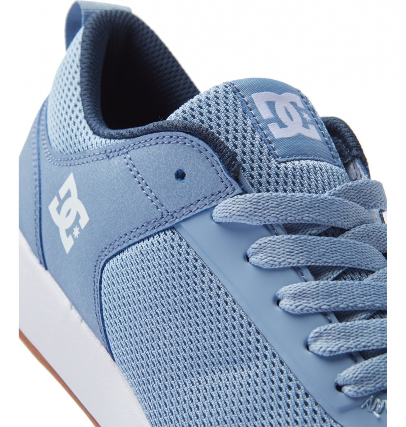 Basket DC Transit Shoes Bleu Clair Homme | SWP-7179769